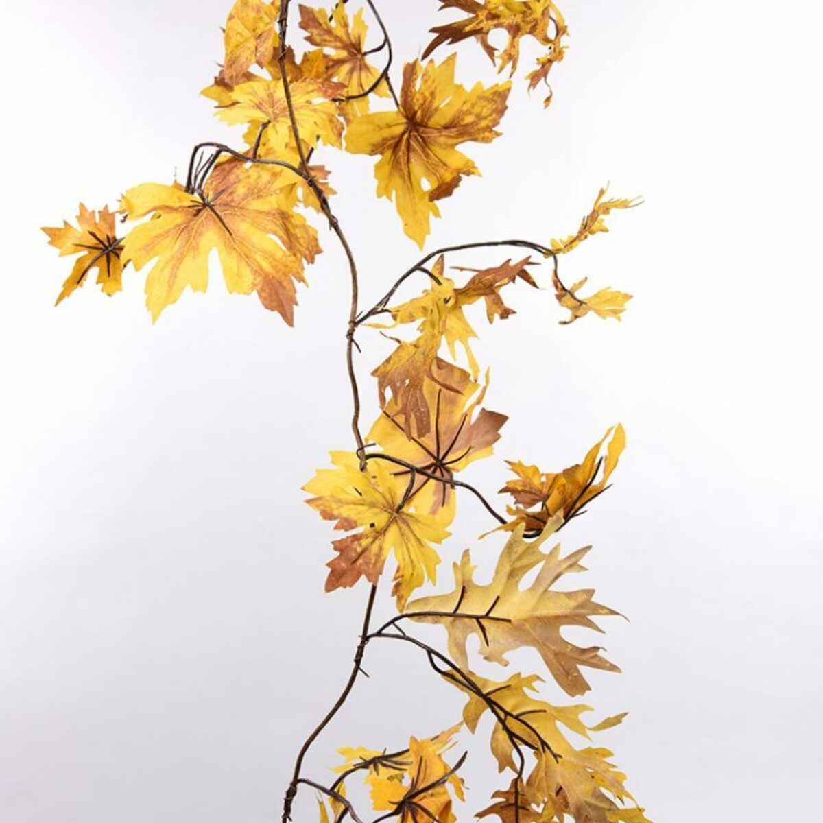 Golden Maple Leaf Garland 180cm