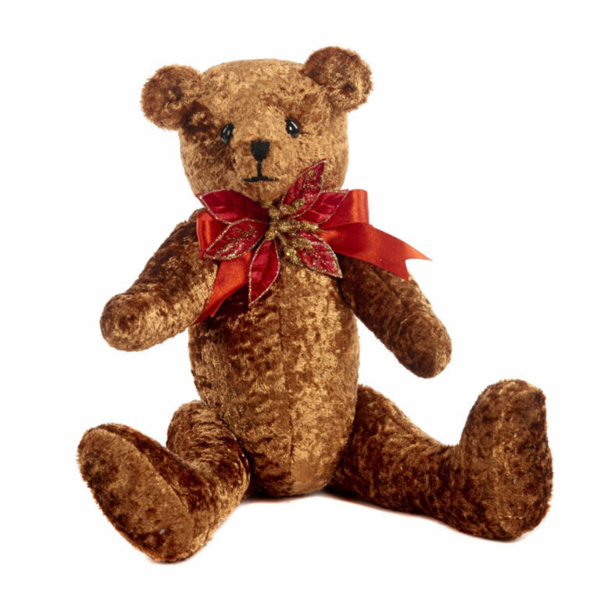 Brown Teddy Bear with Bow 40cm