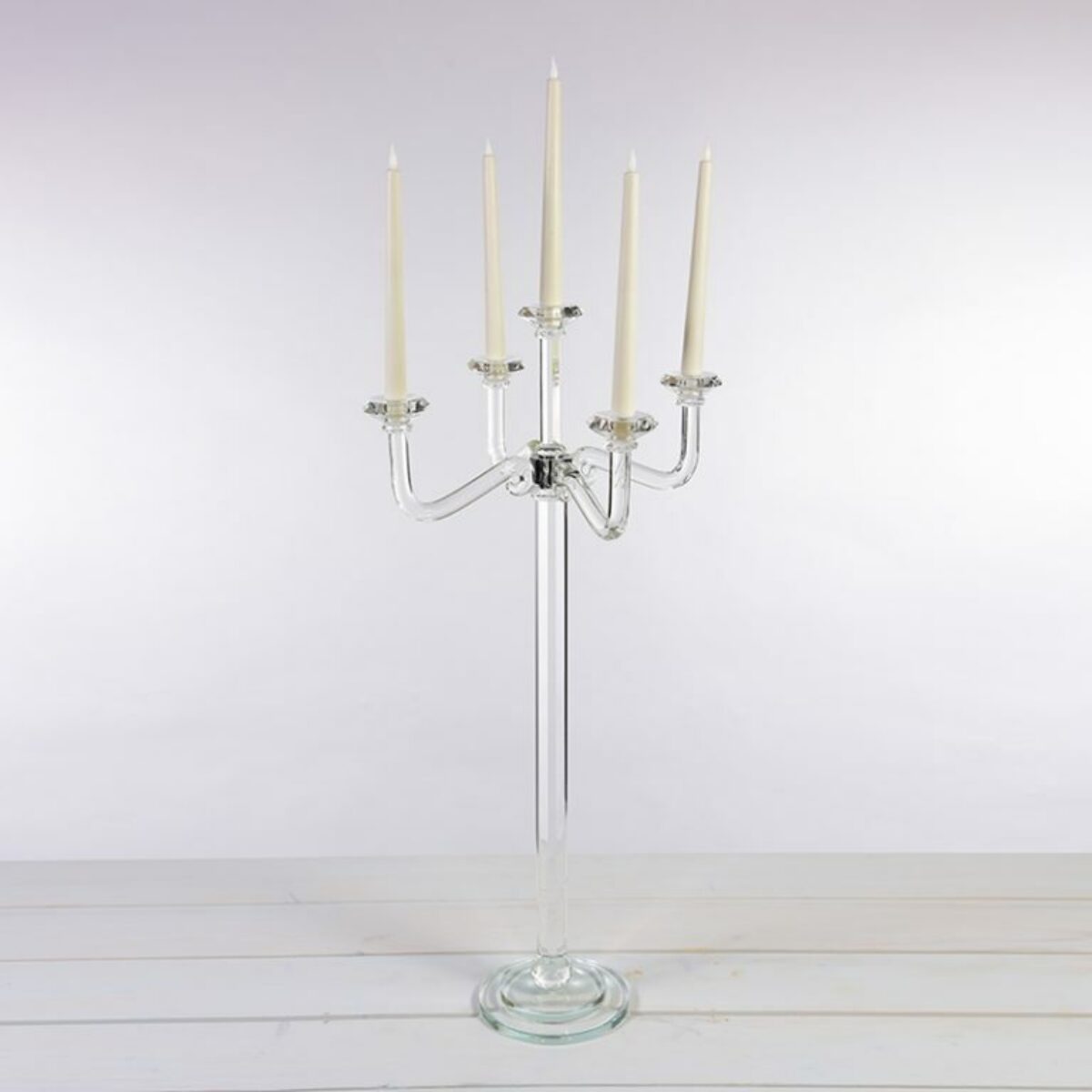 Crystal 5 Arm Candelabra 90cm H