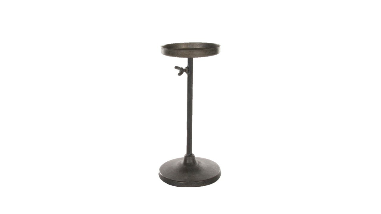 Candle Holder Aged Iron