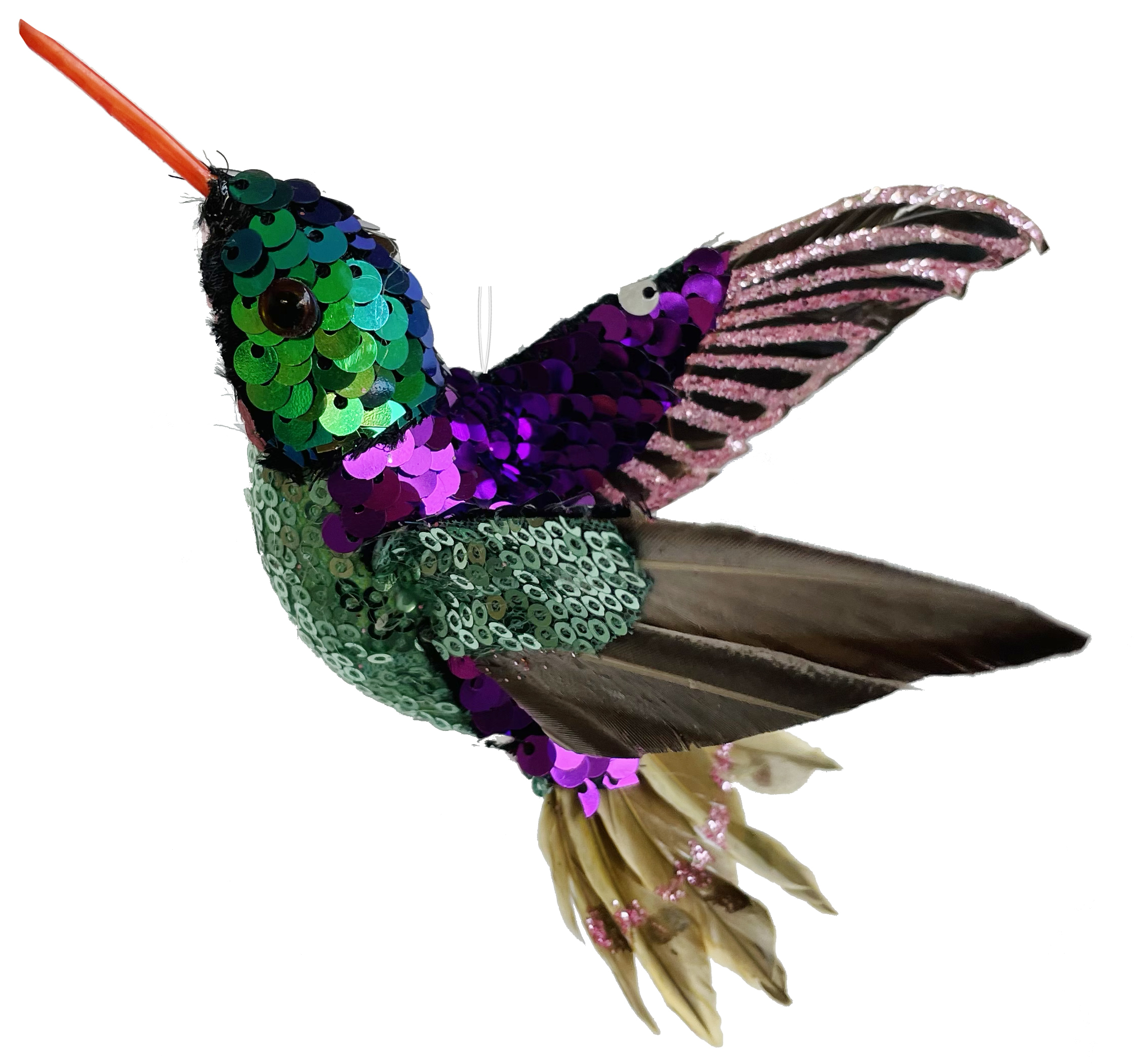 Hummingbirds in Purple & Green Available in 2 Sizes