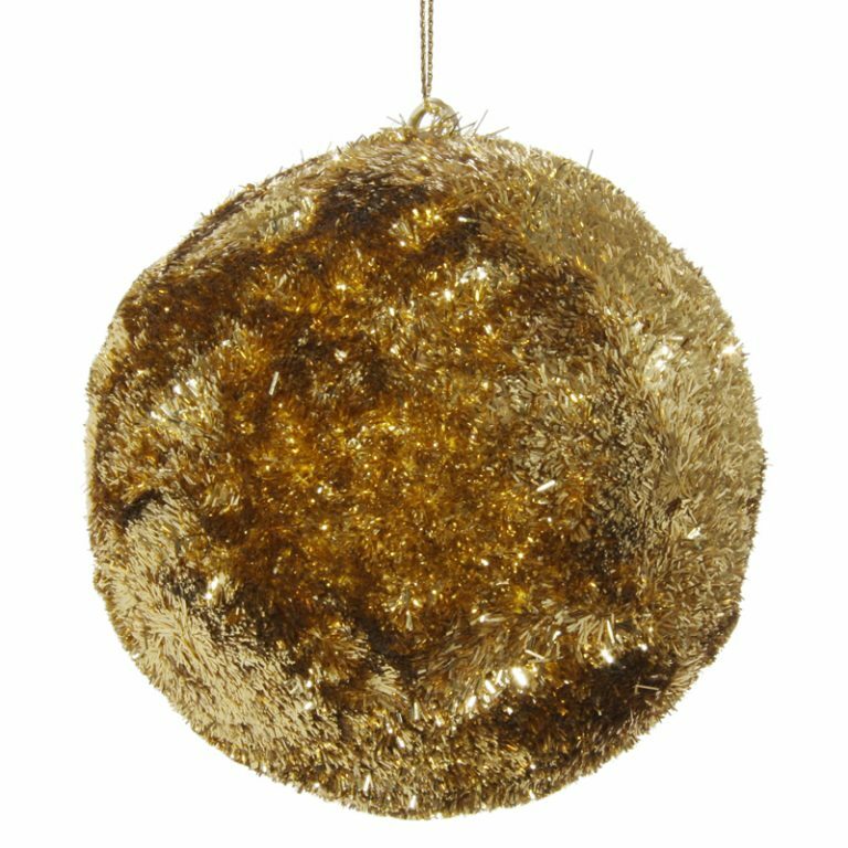 Gold Tinsel Bauble