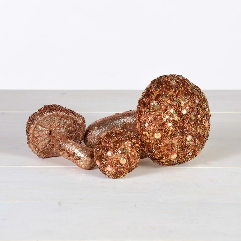 Glitter Sequin Toadstools Copper & Bronze