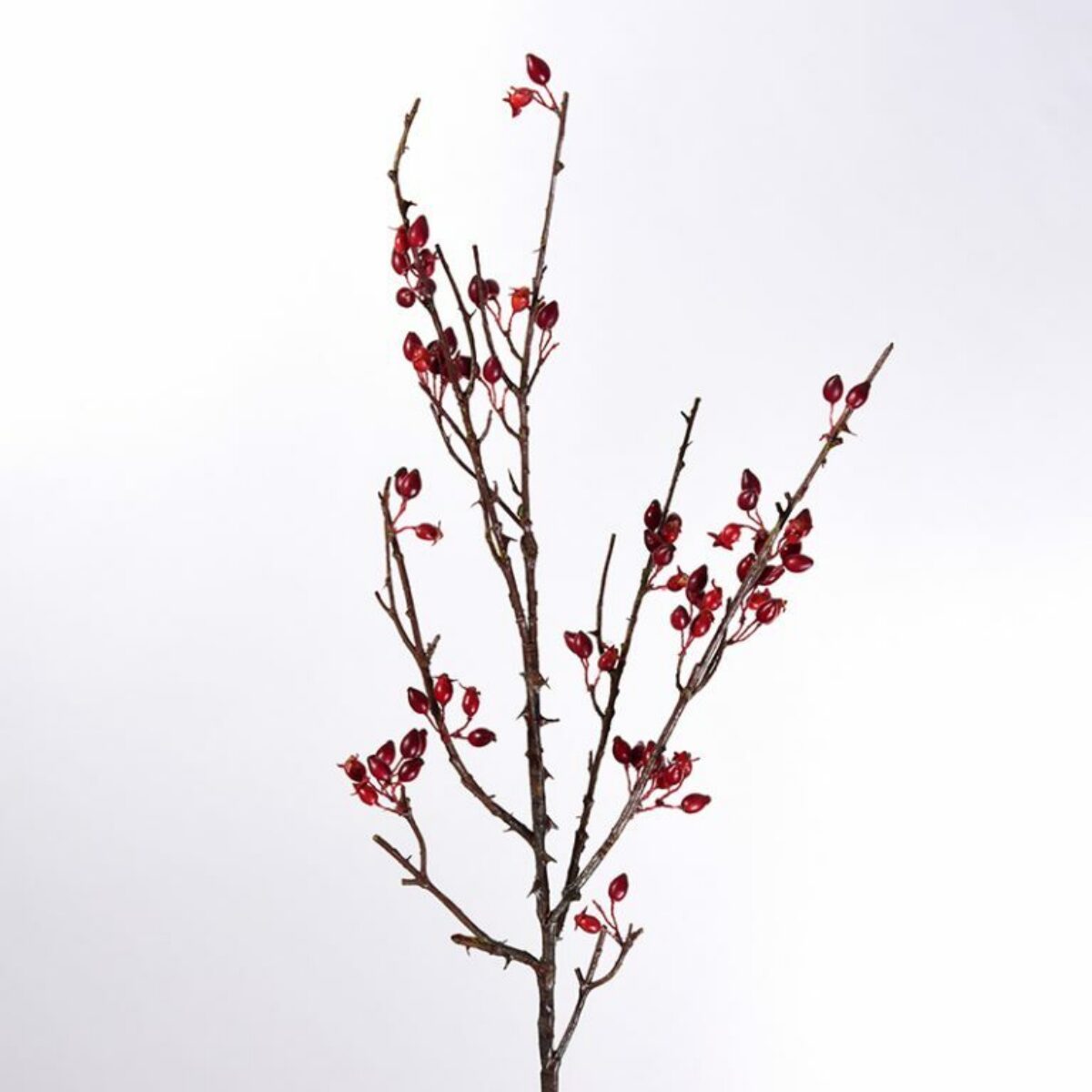 Christmas Red Blossom Spray 40cm