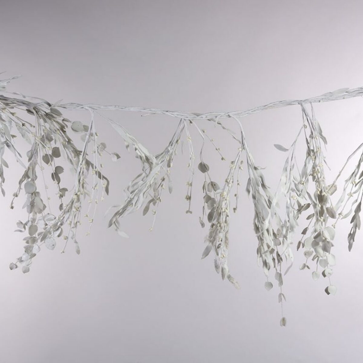 White Trailing Eucalyptus Garland 160cm