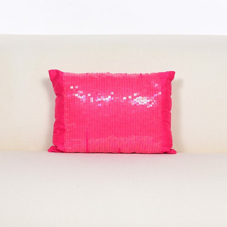 Hubba Bubba Pink Sequin Cushion