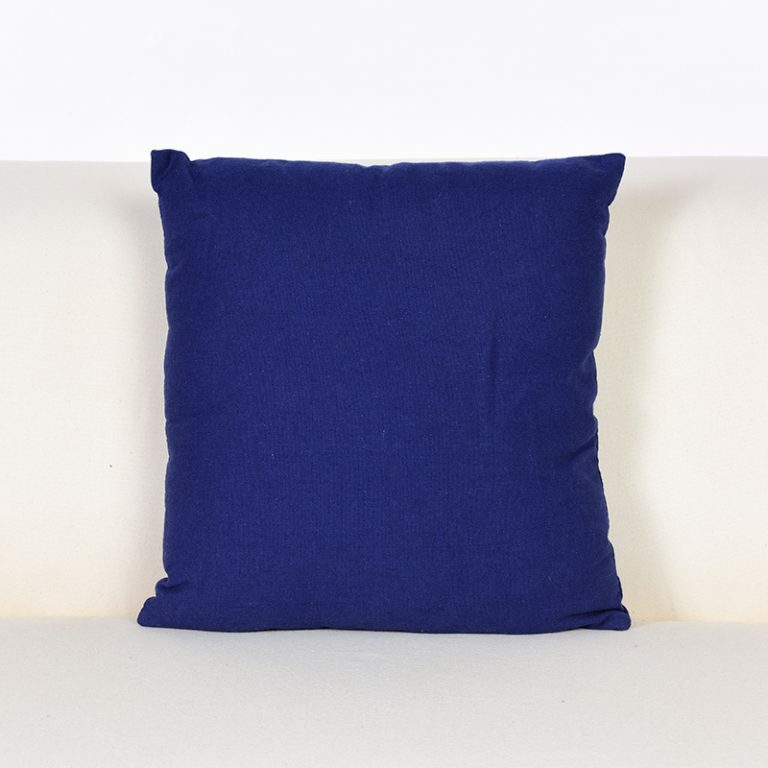 Ink Blue Cotton Cushion