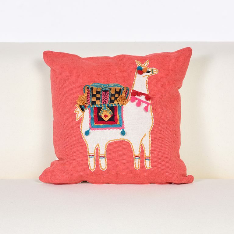 Llama Applique Cushion