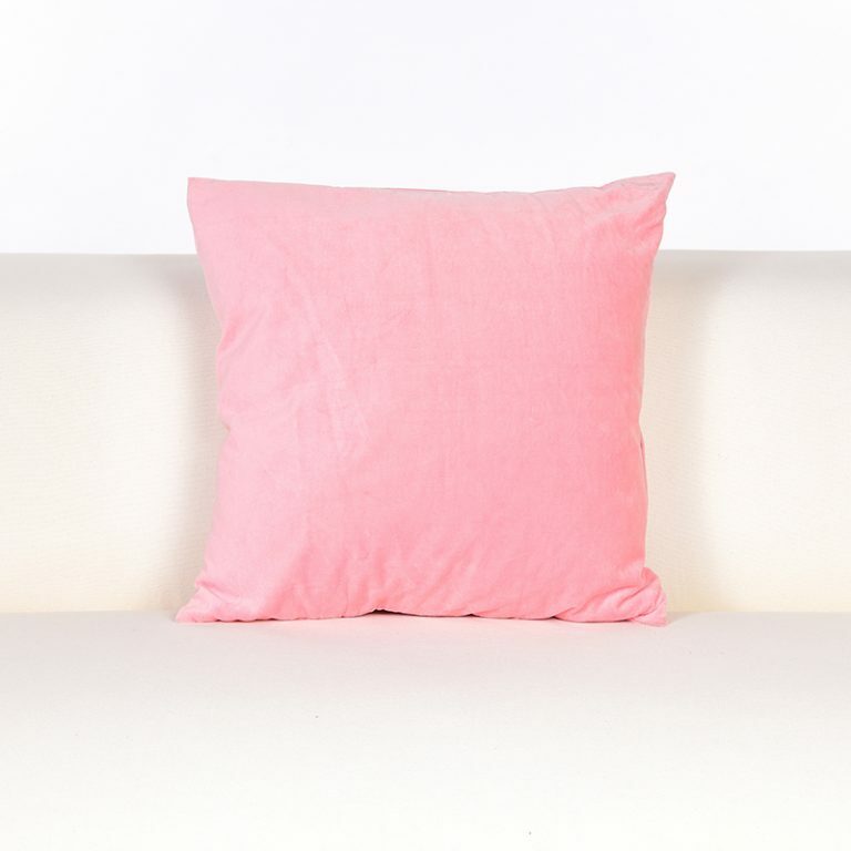 Soft Pink Velvet Cushion