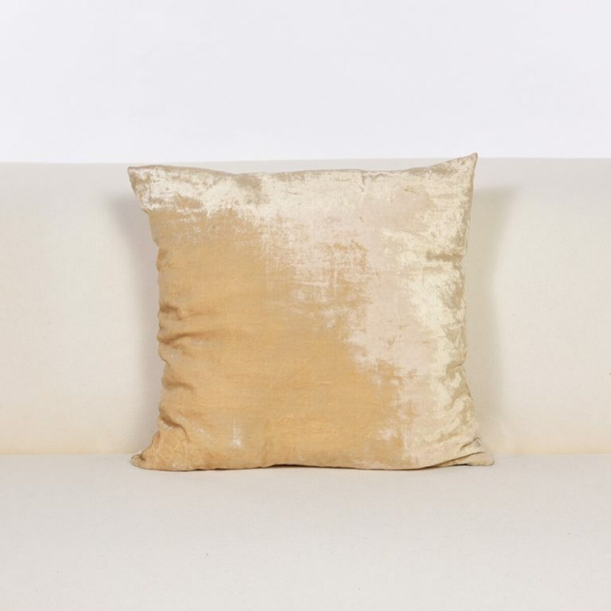 Champagne Velvet Cushion 40 x 40cm