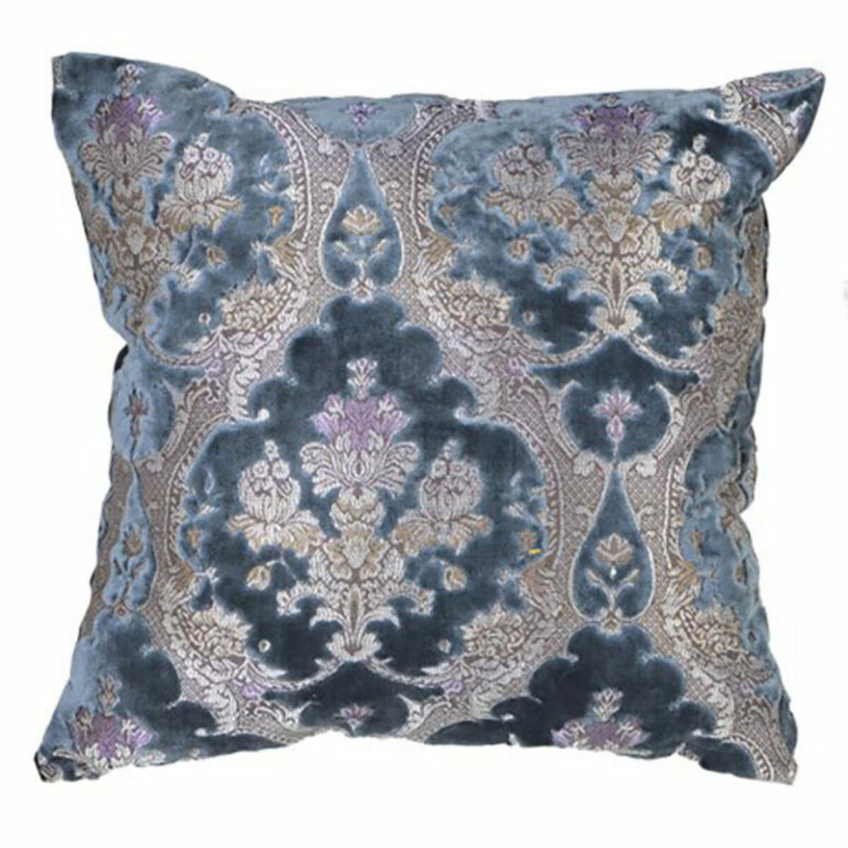 Cushion velvet damask blue 55 x 55cm NDM541 768x768