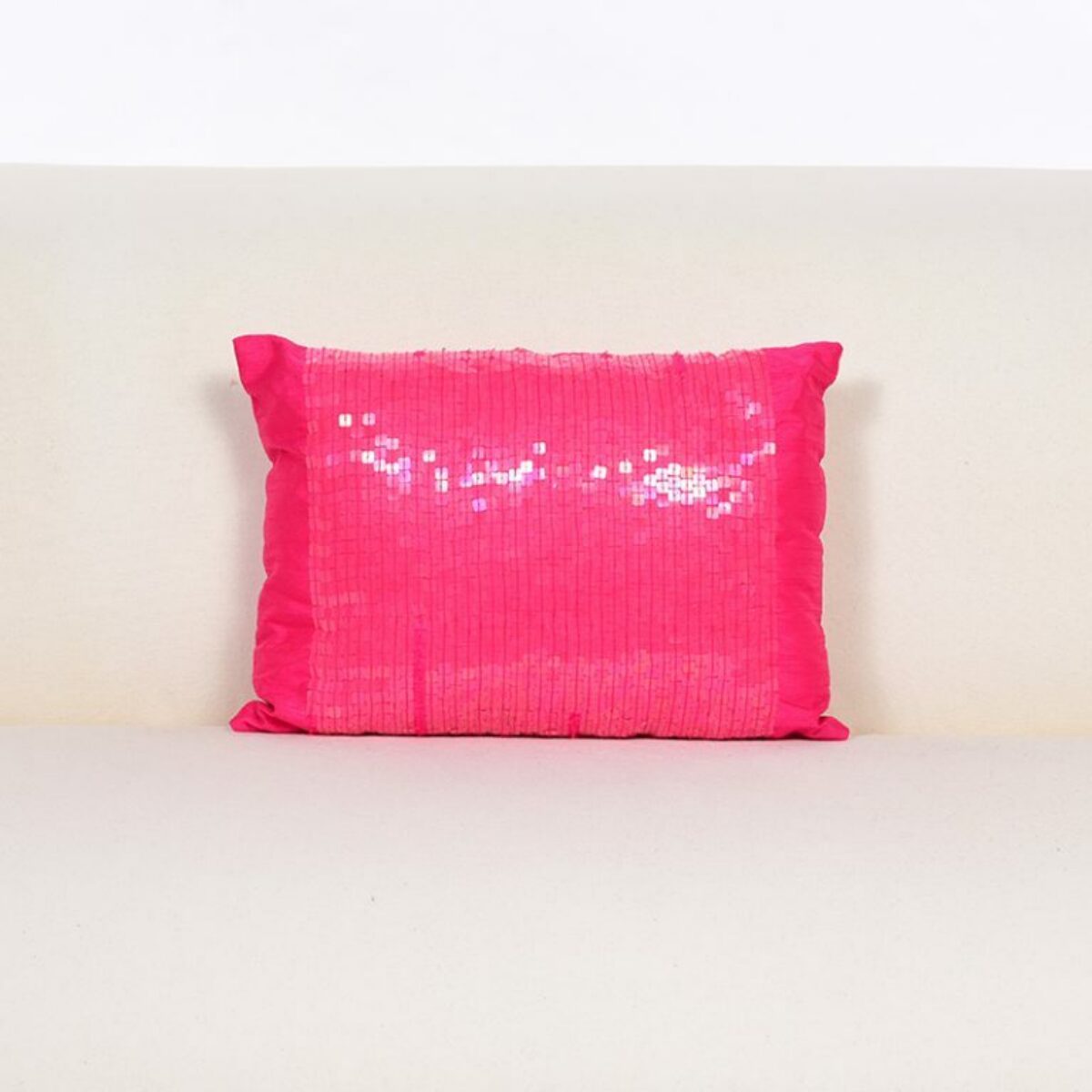 Hubba Bubba Pink Sequin Cushion 25 x 40cm