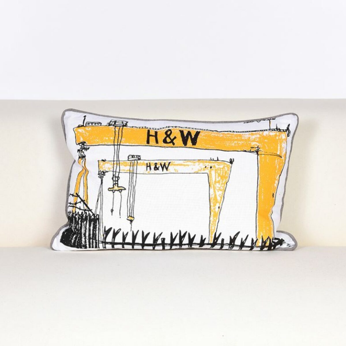 Iconic Harland and Wolff Cushion 40 x 60cm WL