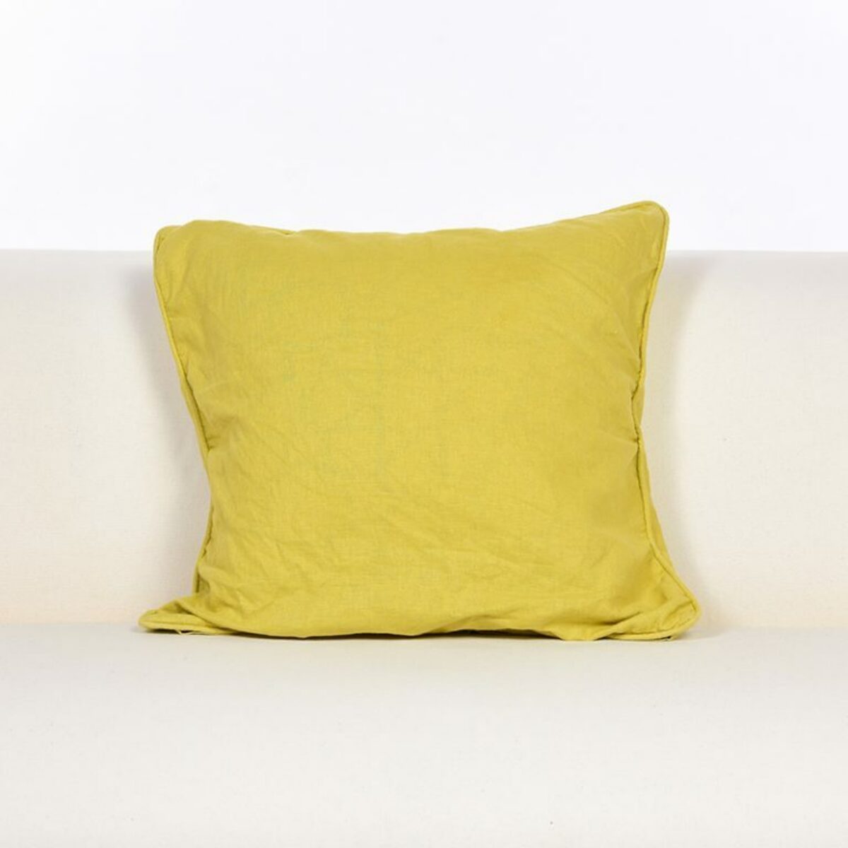 Pear Green Cotton Cushion 50 x 50cm