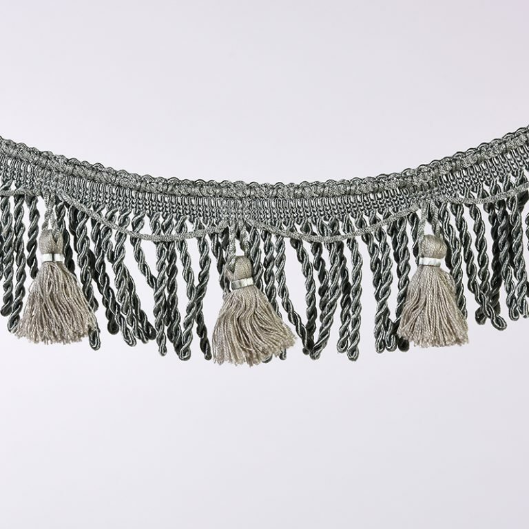 Antique Silver Tassel Bullion Fringe