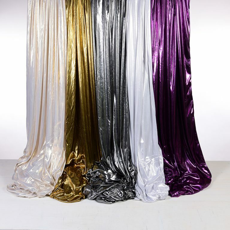 Lame Drapes in assorted colours