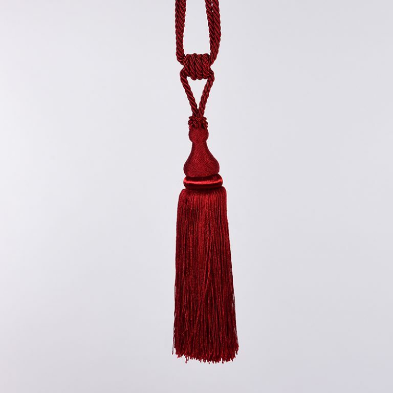 Ruby Red Tassel Tiebacks