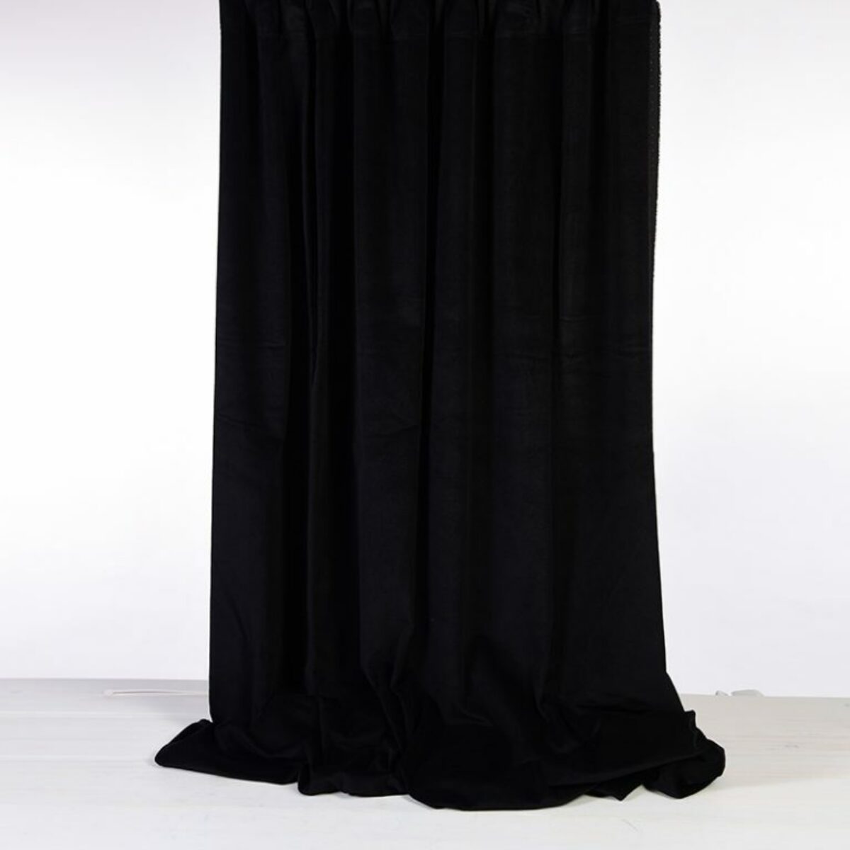 Black Velvet Drapes 150 x 450cm