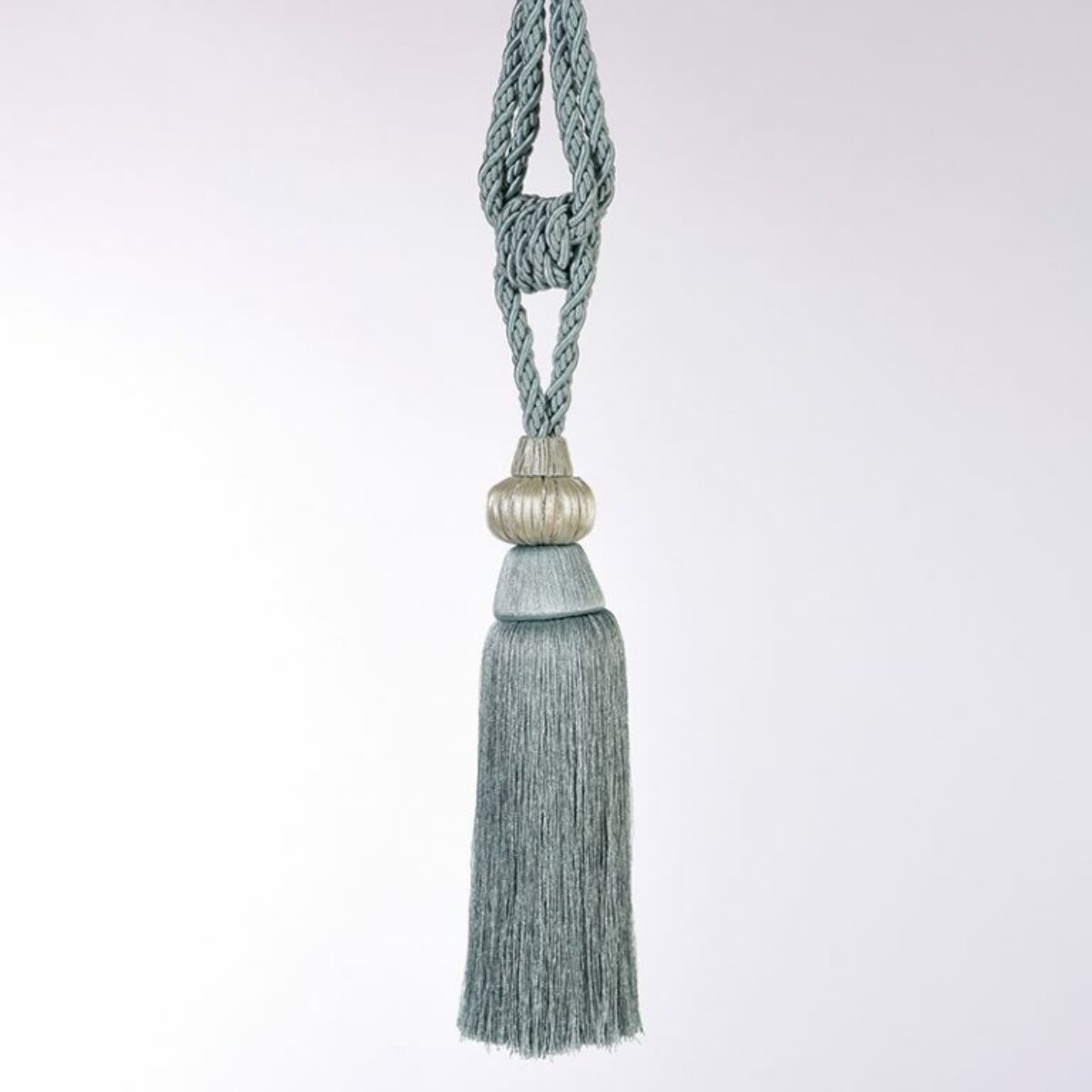 Duck Egg Blue Tassel Tiebacks 35cm L