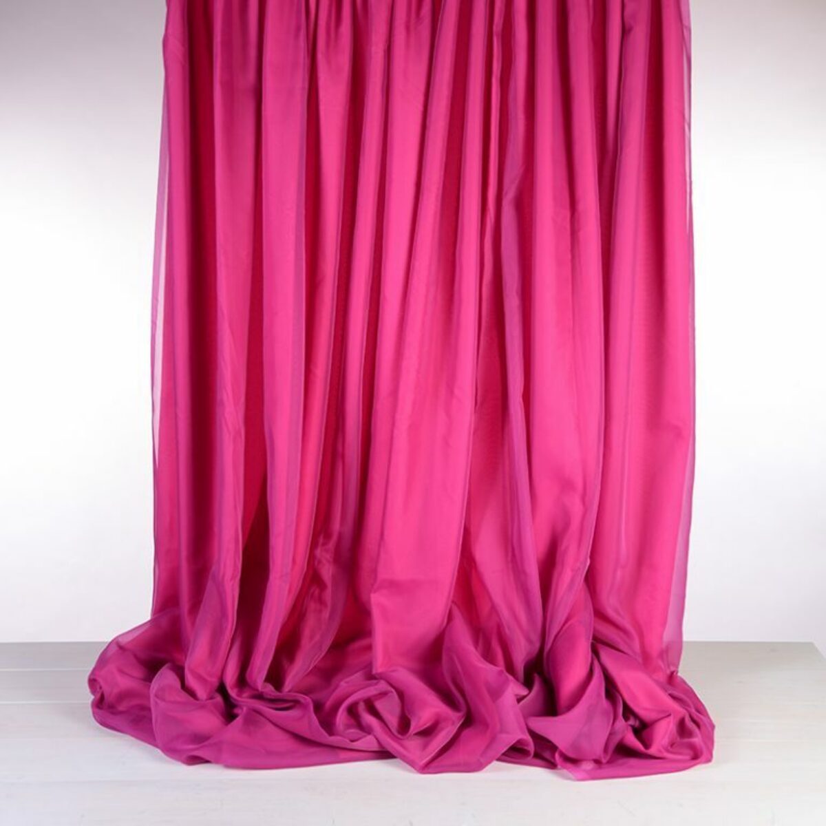 Fuschia Pink Silk Drapes 300 x 450cm WL