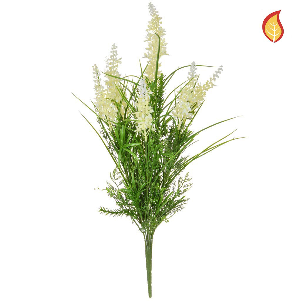Mixed Grass with White Flowers Bundle