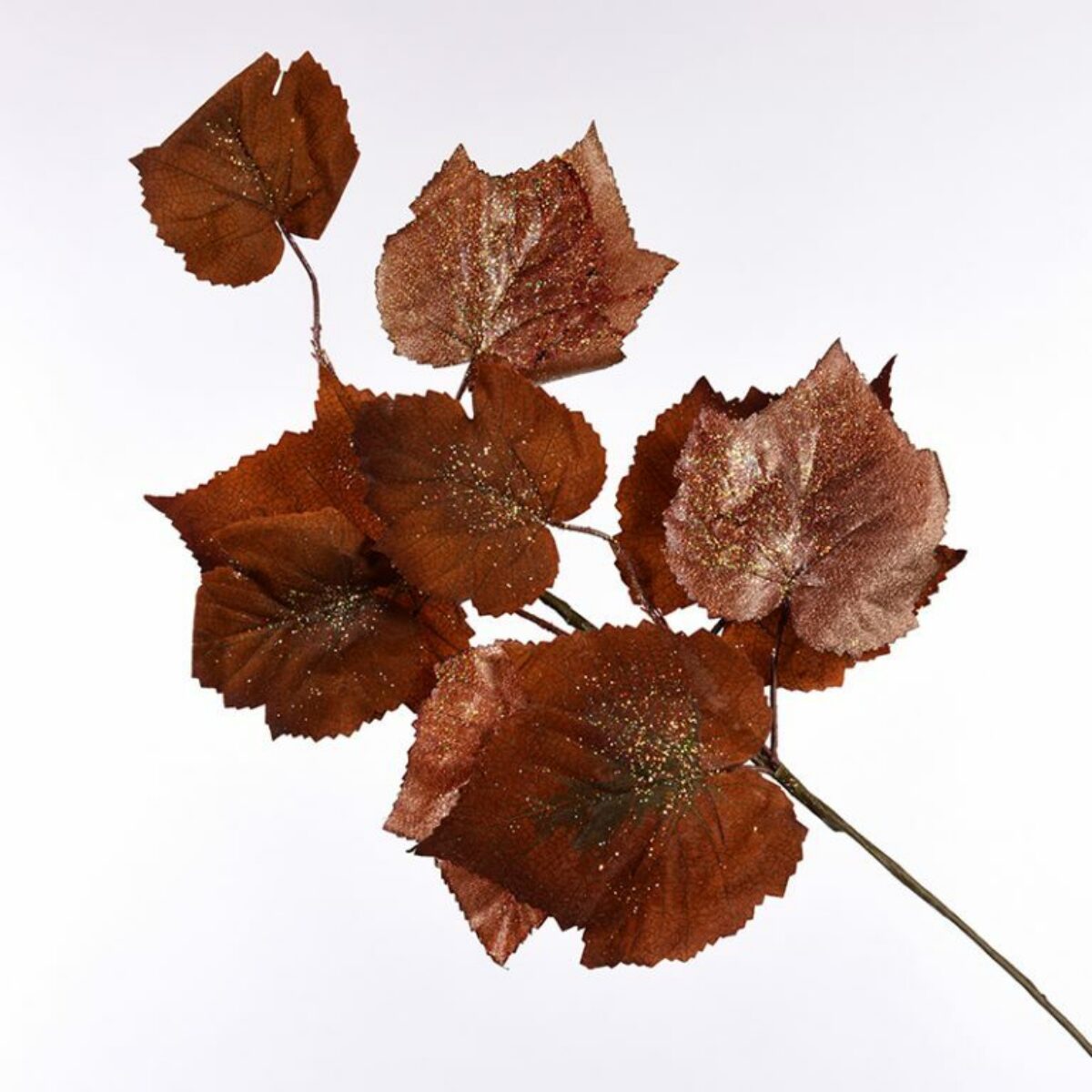 Chocolate Gold Dusted Leaves 20cm