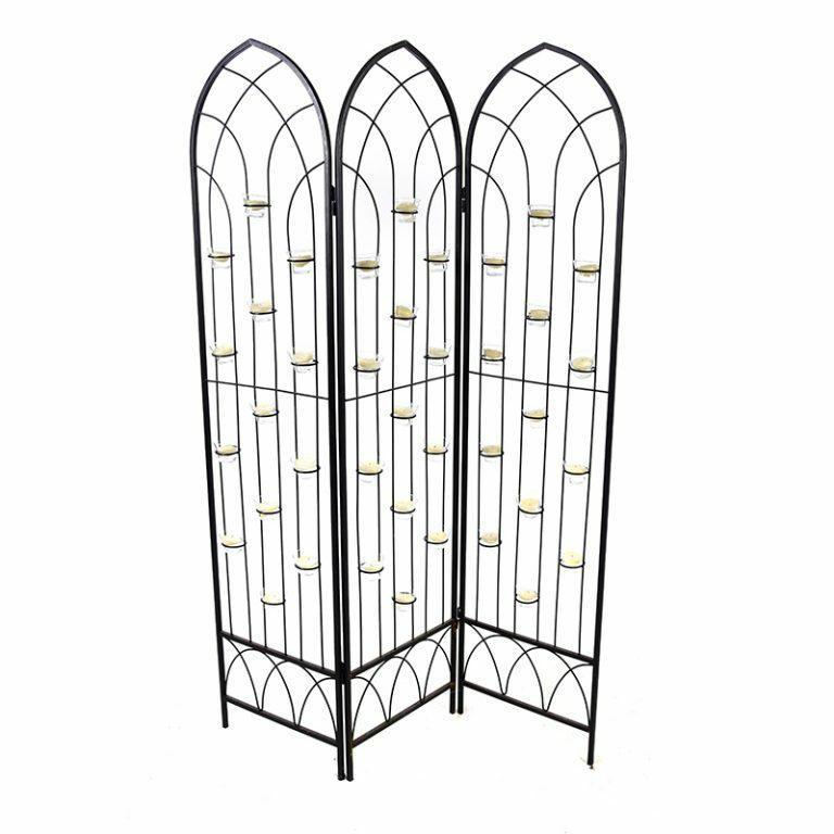 Iron Folding Gates with Tealights