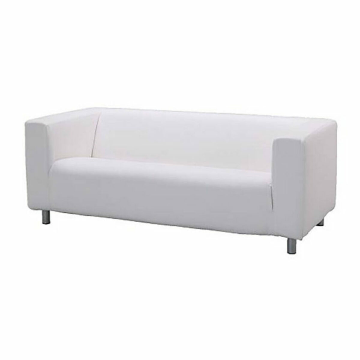 White Contemporary Sofa 180 x 88 x 66cm WDH