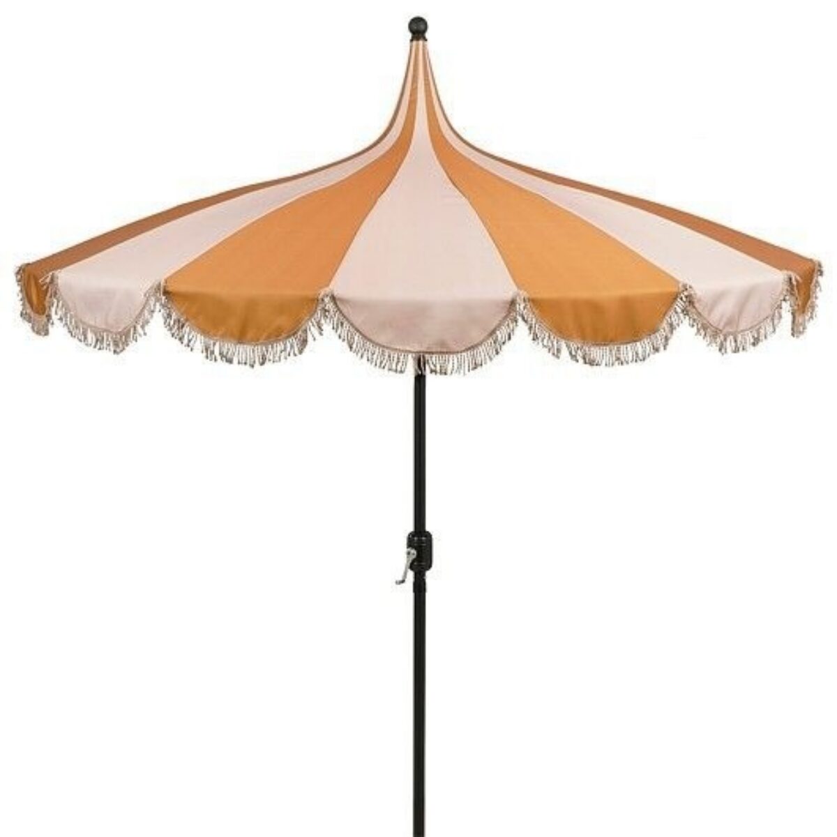 Vintage style Parasol Orange Cream 238 x 220cm HD