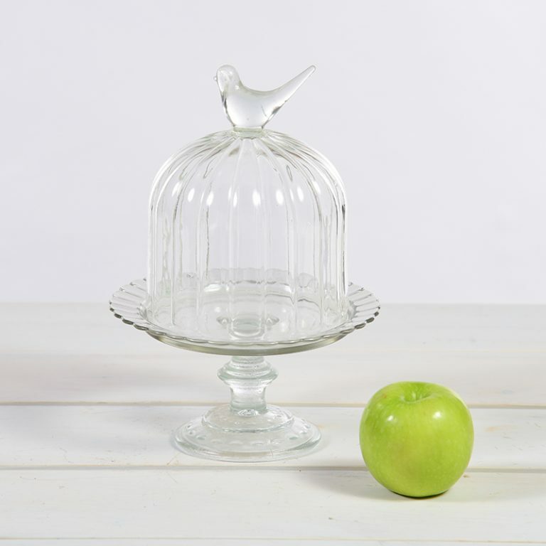 Glass Bird Done Display Dish