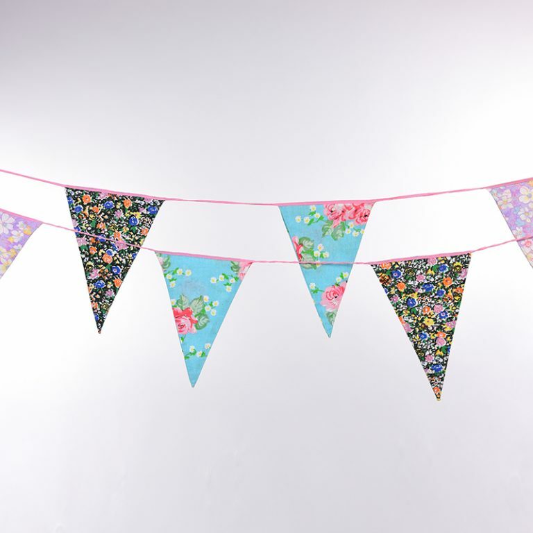 Bright Floral Cotton Bunting