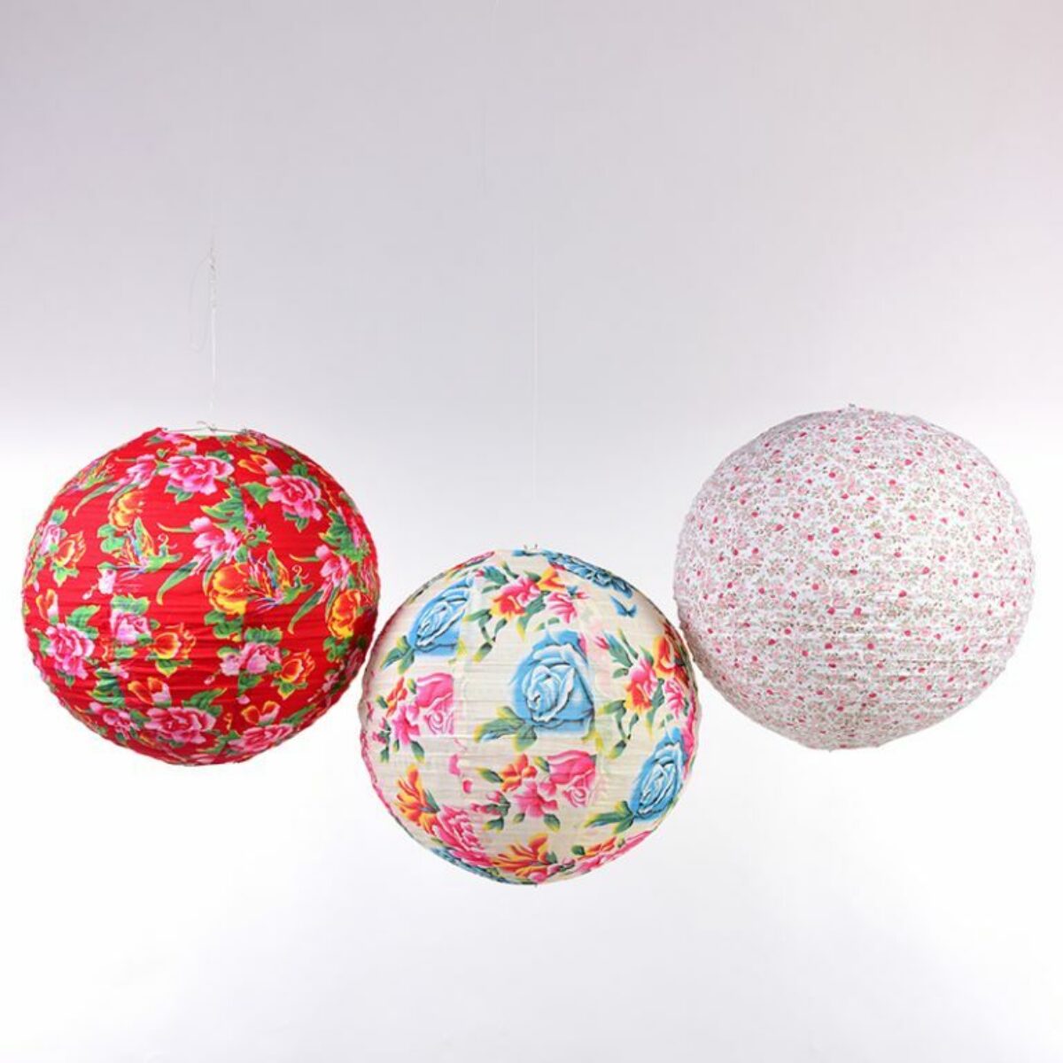 Floral Printed Cotton Lampshades 35cm dia