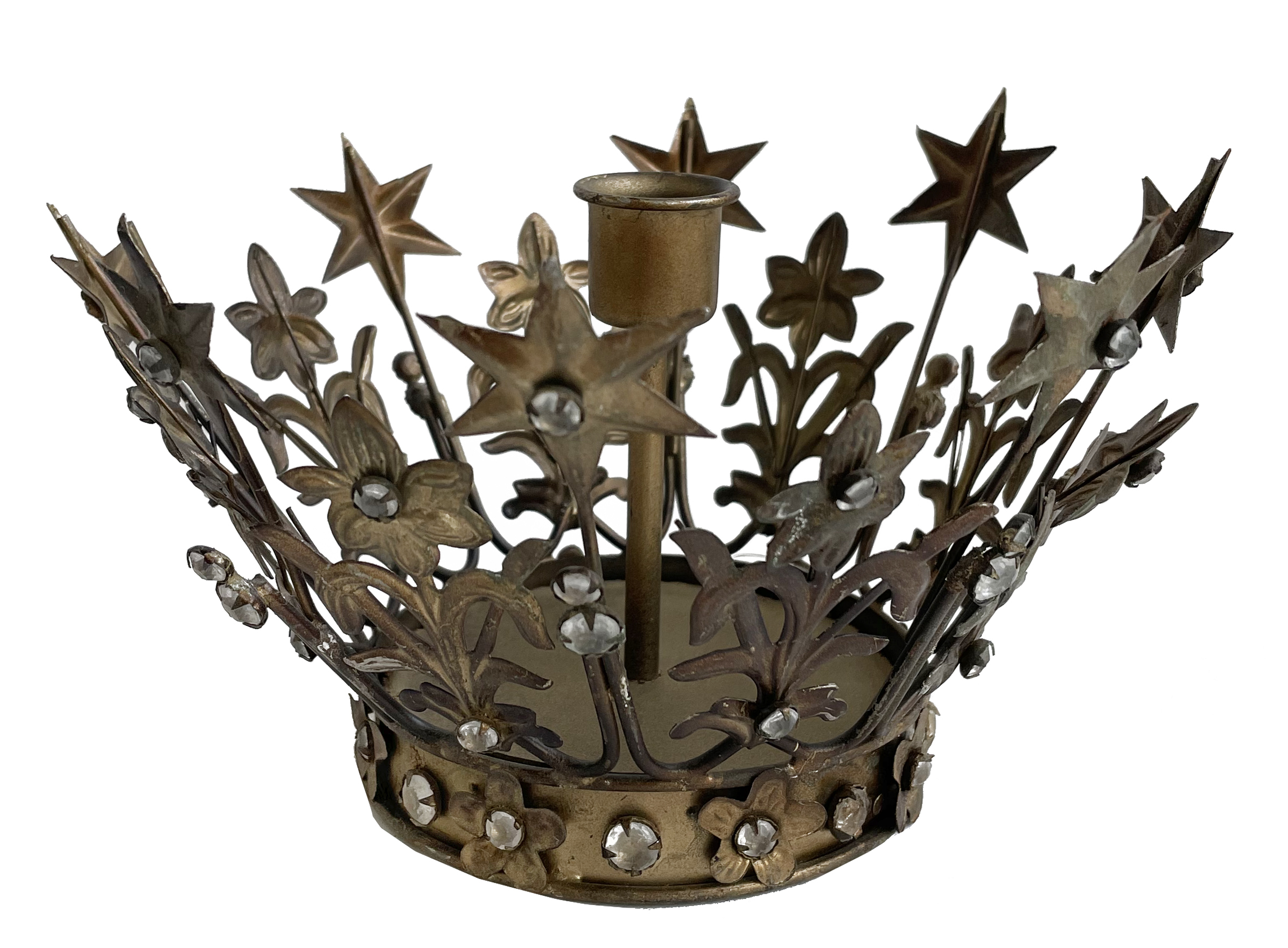 Crown Single Stem Advent Candle Holder