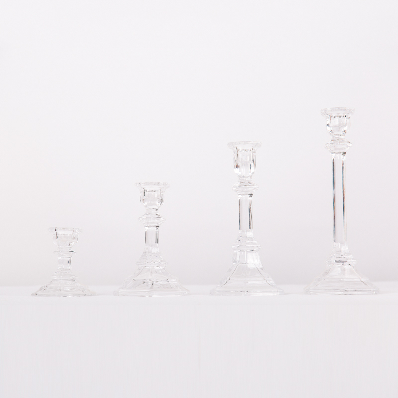 Glass Candlesticks Available in 4 sizes