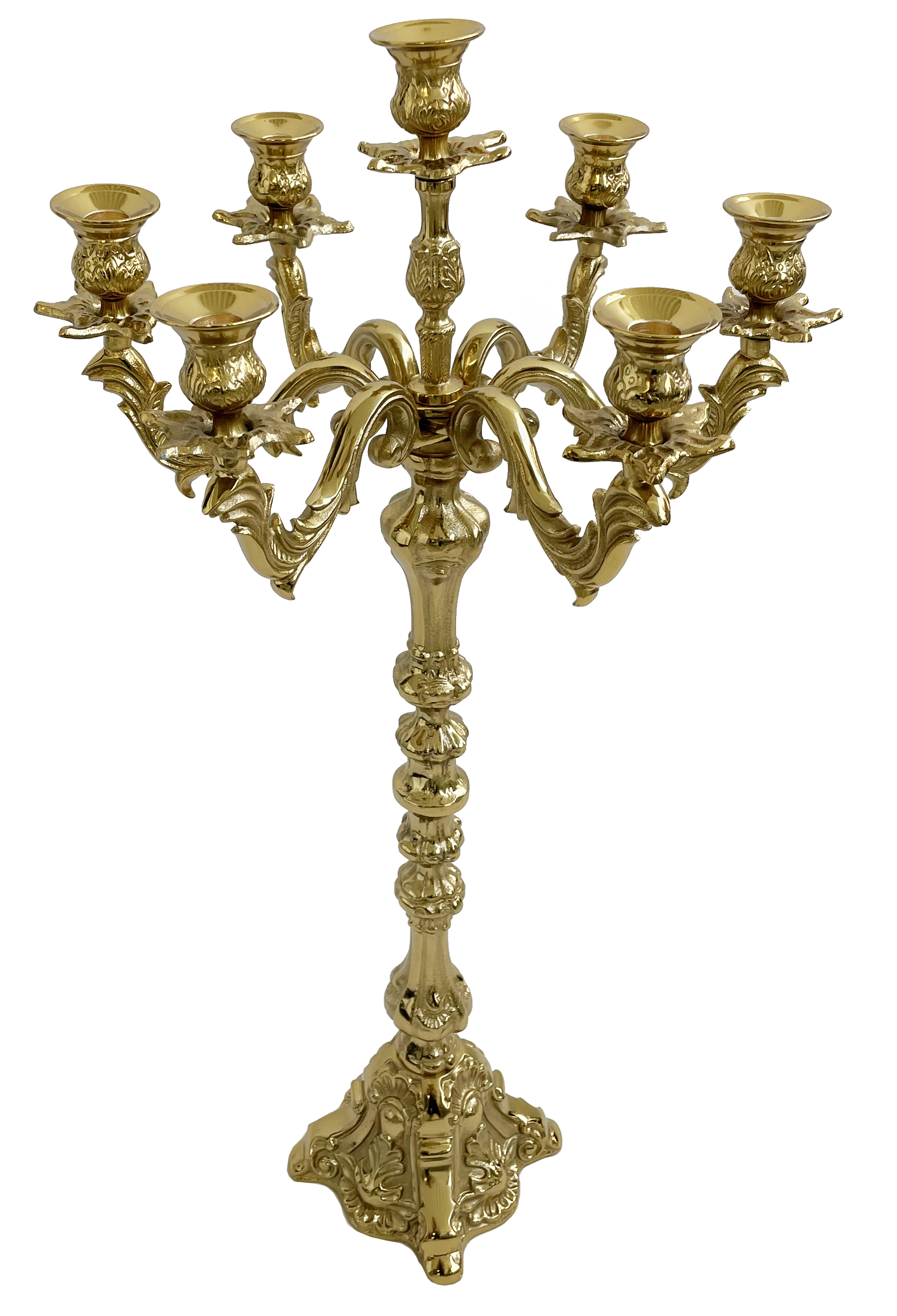 Gold Ornate Candelabra 7 arm