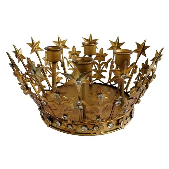 Crown Four Arm Advent Candle Holder