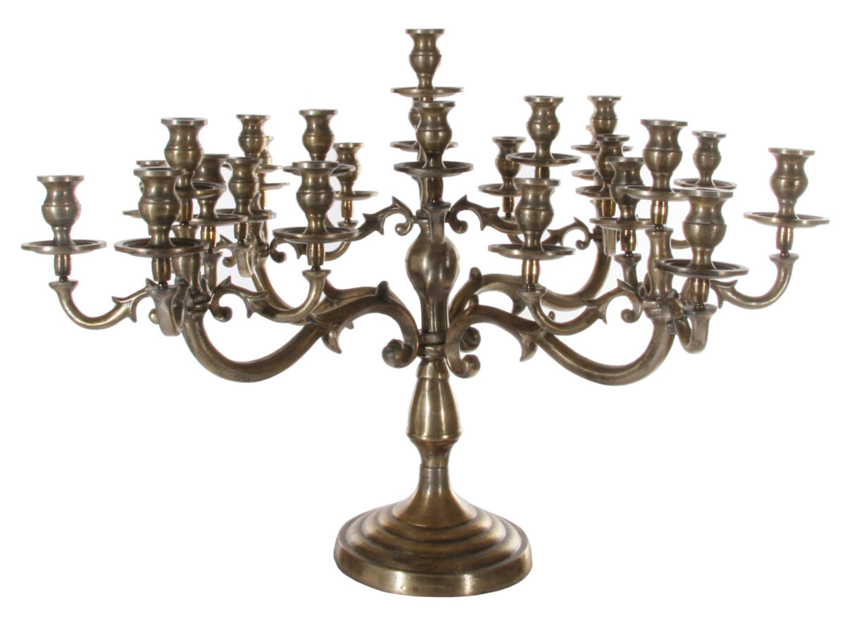 Antique Gold Candleholder 25 arm ref 49818