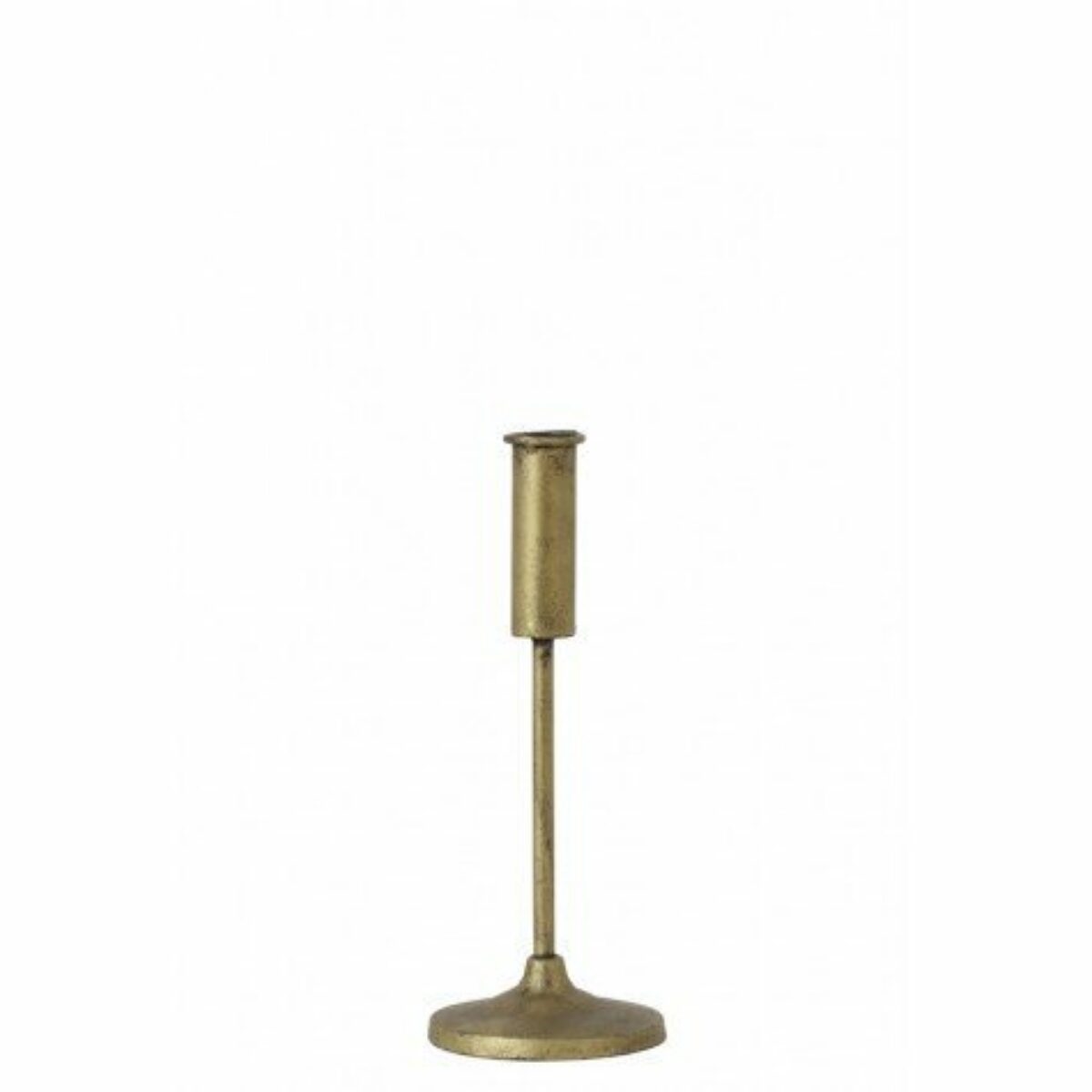 Antique Gold Candlestick 9 X 24cm DH