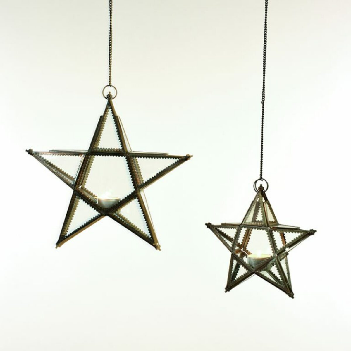 Bronze Star Lanterns small large