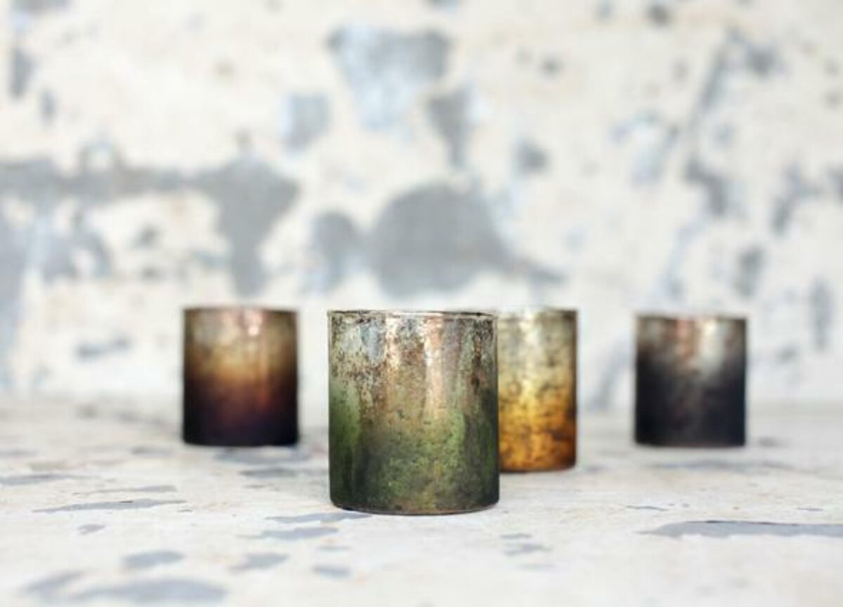 Molten Earth tealight holders