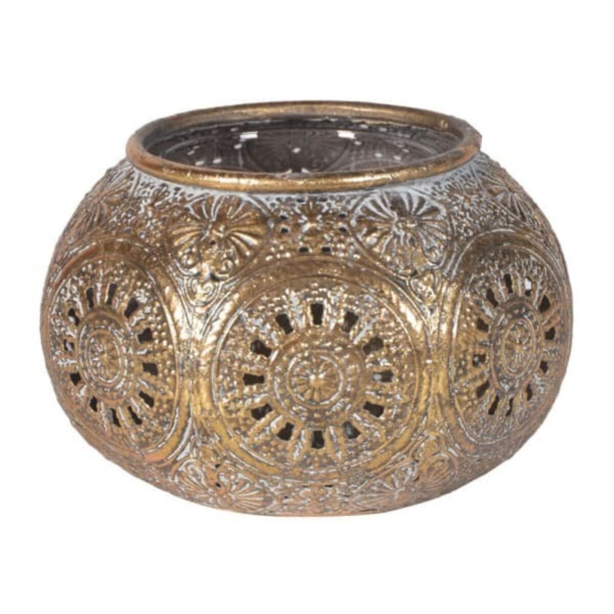 Round Gold Filigree Candelholder 85 x 125mm HD ref MFA039