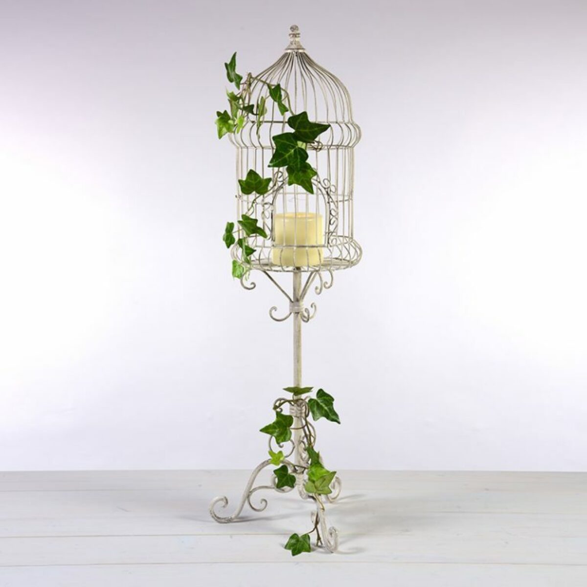 Vintage Birdcage on Stand 90cm H