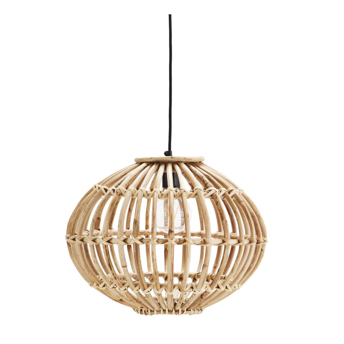 Bamboo Pendant Light 39 x 31cm DH E27 60 W Lightbulb required