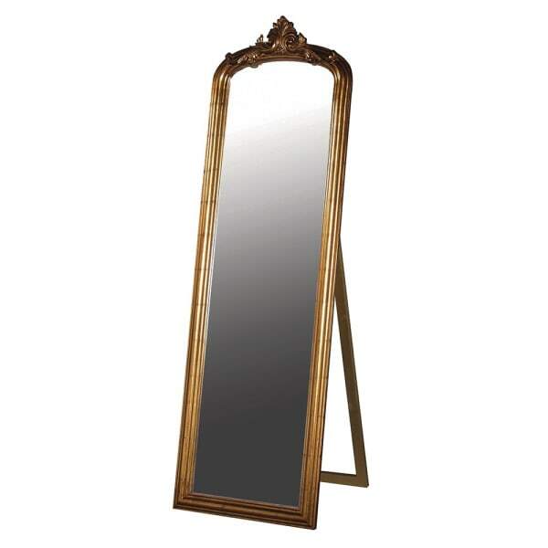 Antique Gold Cheval Mirror