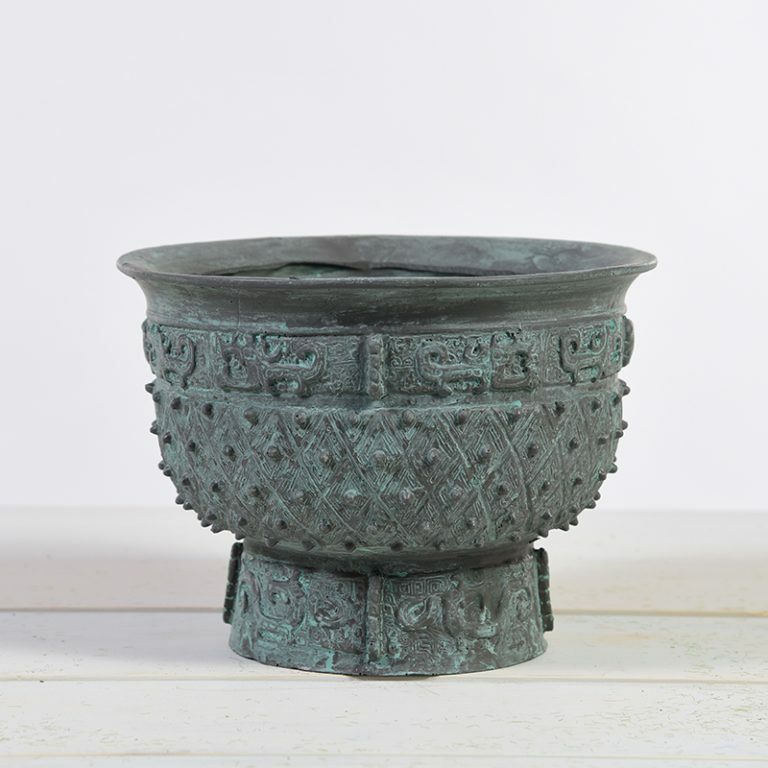 Chinoise Verdigris Planter