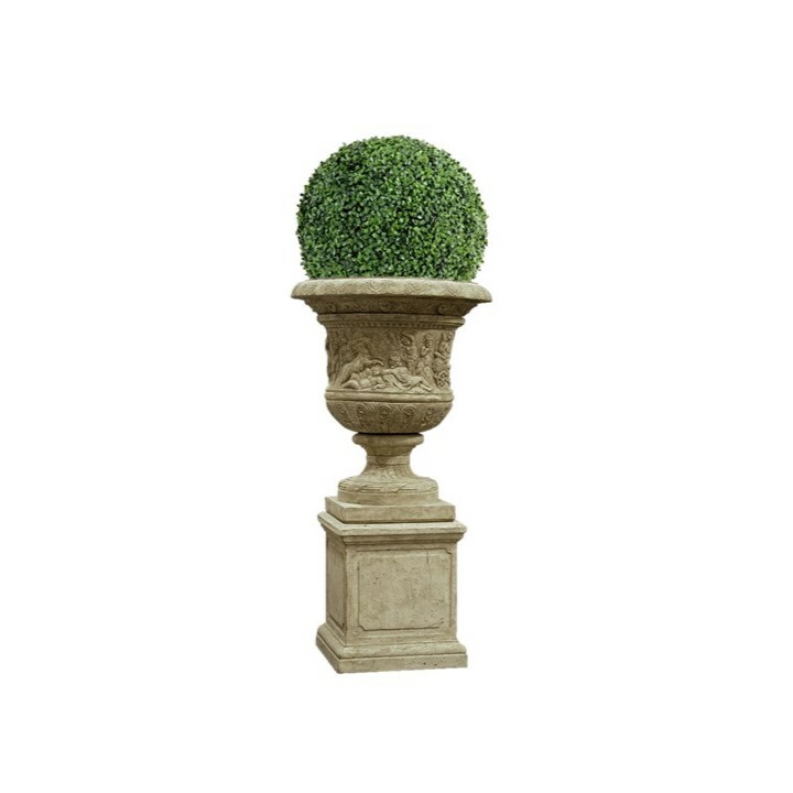 Giant Urn with Boxwood Ball
