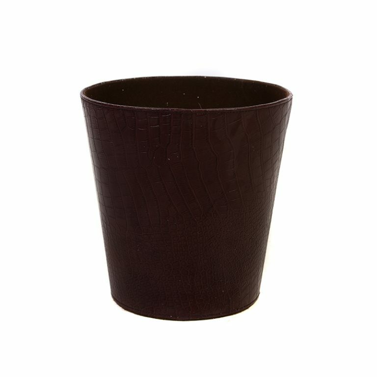 Mock Croc Leather Pot