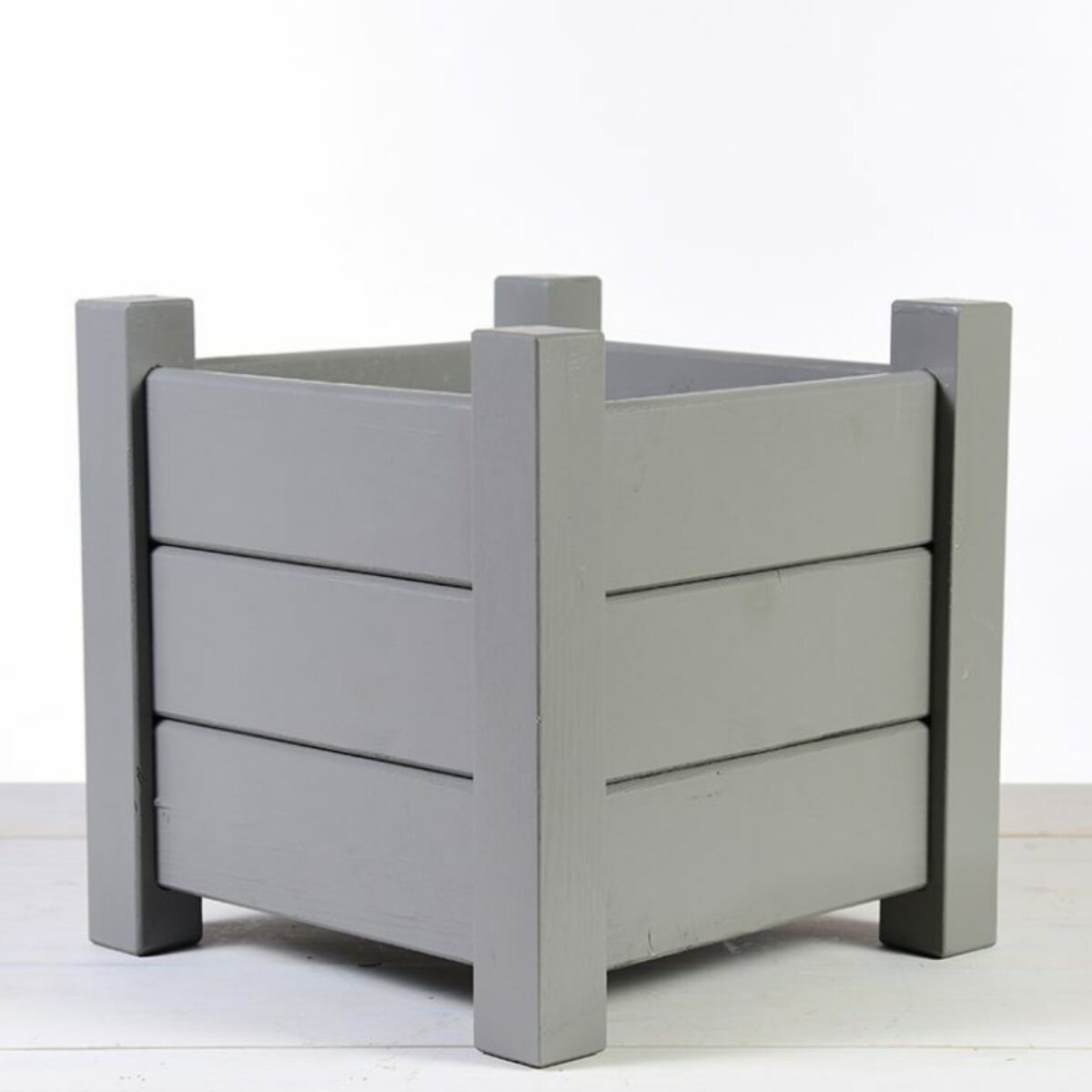 Grey Wooden Planter 30cm sq