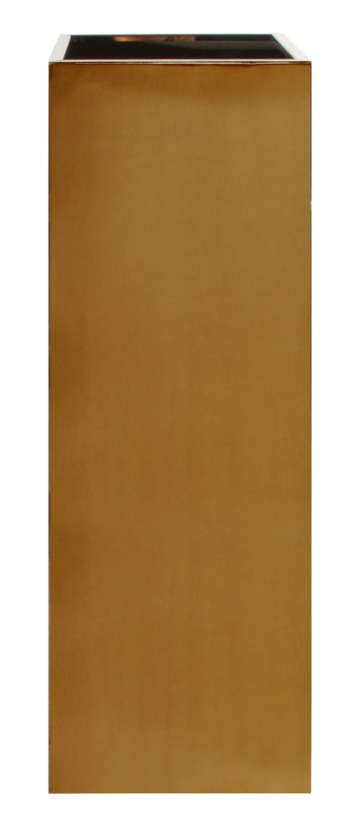 Polished Gold Planter 30 x 30 x 100cm WDH ref 49378