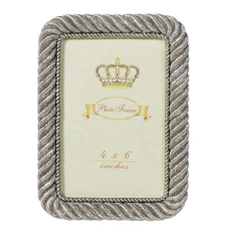 Photoframe Silver Rope Edge